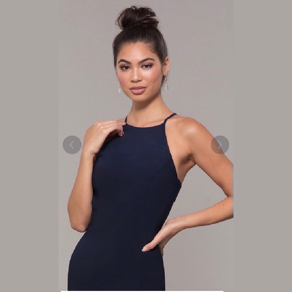 High-Neck Long Sleeveless Dress - Like New! - Picture 3 of 8